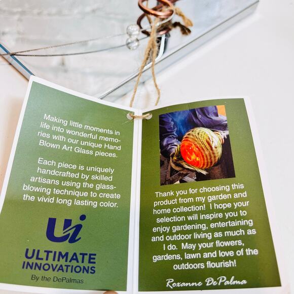 The Ultimate Innovations Jellyfish Colored Glass Air Plant Hanging Globe 2 - Picture 5 of 8